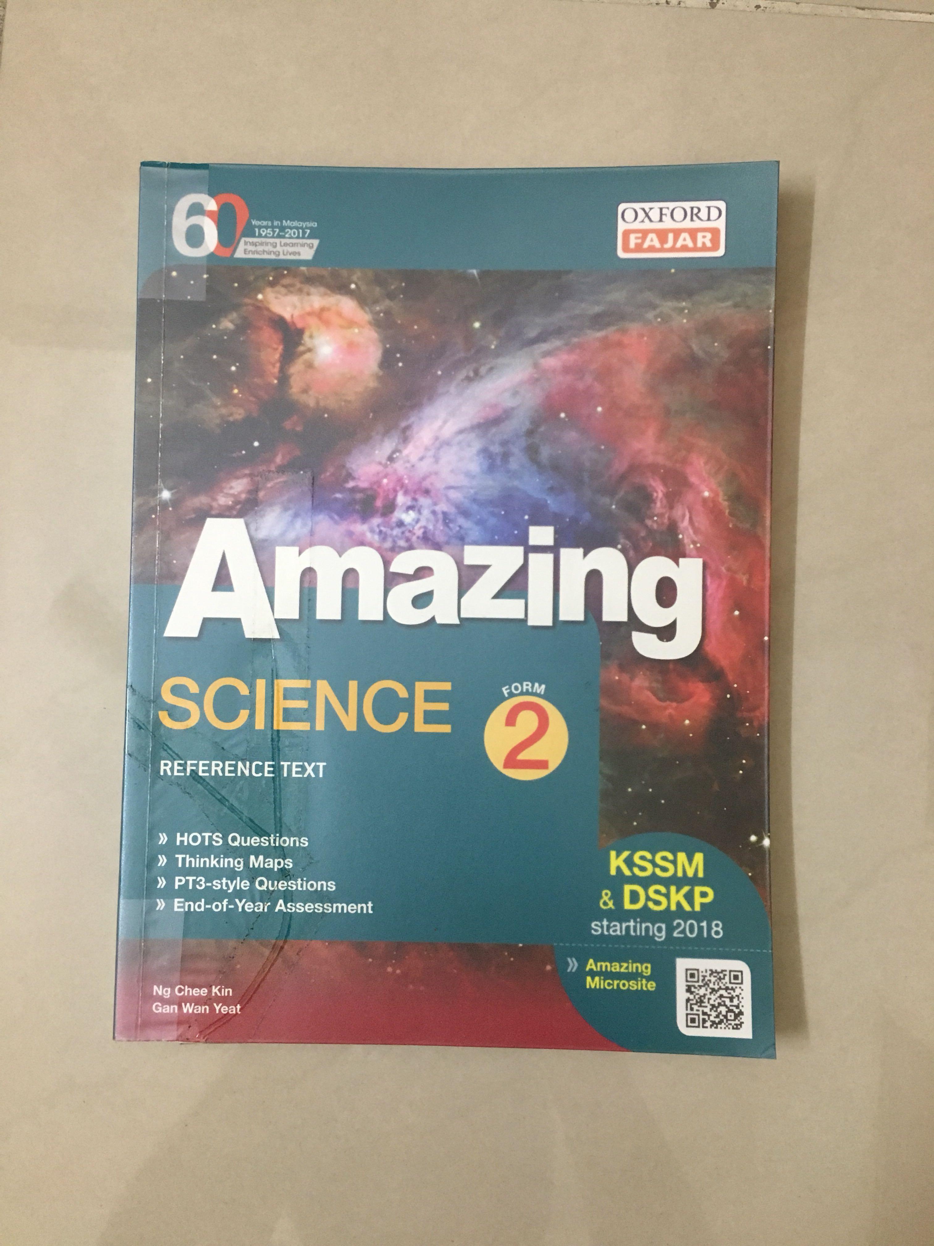 Kssm Amazing Science Form 2 Reference Text Books Stationery Books On Carousell