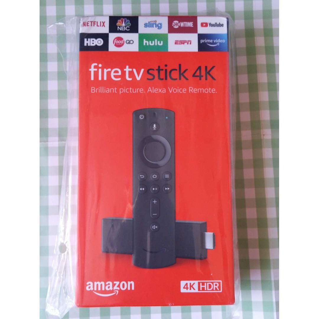 全新未開封Amazon Fire TV Stick 4K with Alexa Voice Remote, 家庭