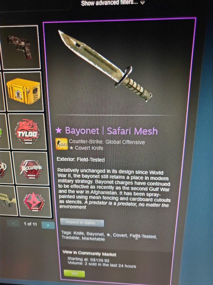 bayonet safari mesh price