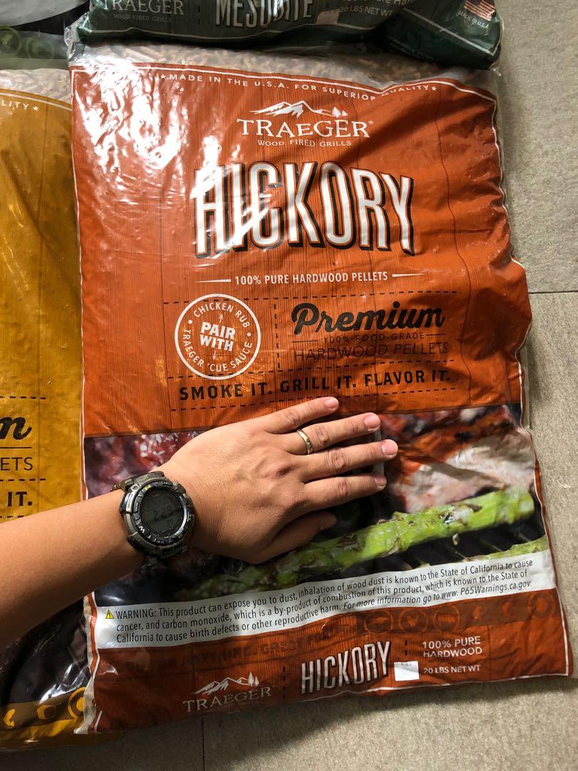 Bnew Traeger 9kgs Smoker Pellet Chips Pellets Maple Oak Mesquite