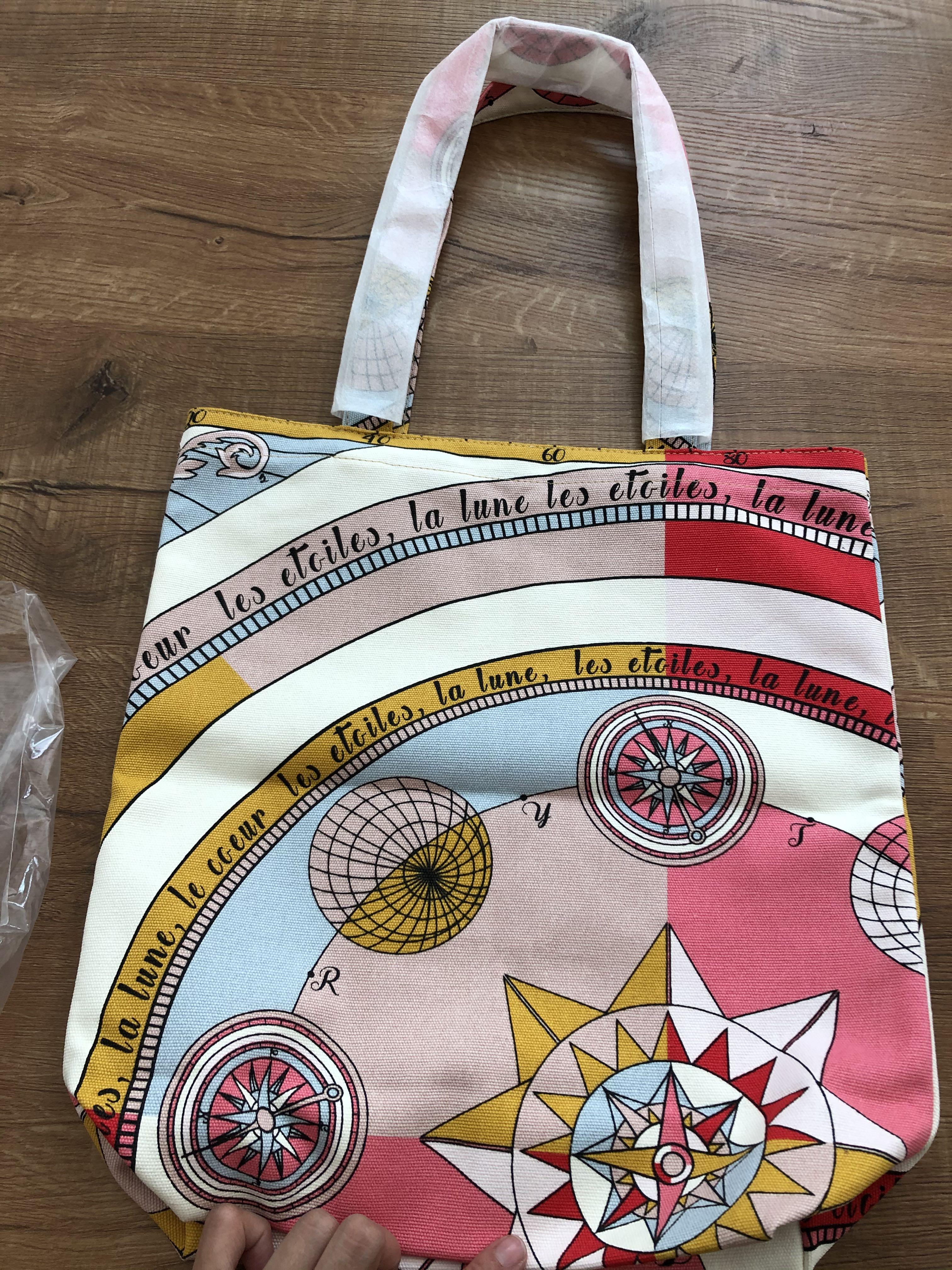 BNWT Tory Burch Canvas Tote Bag Constellation, Women's Fashion, Bags &  Wallets, Tote Bags on Carousell