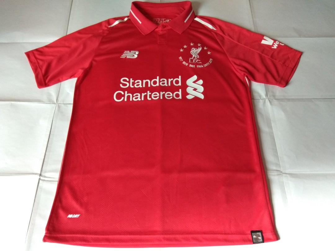 liverpool 6 times jersey