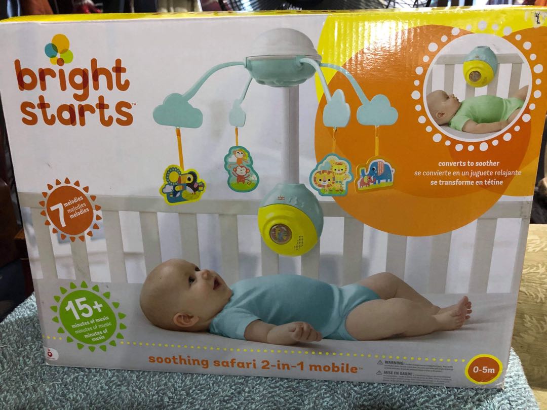 Bright Starts soothing safari 2-in-1 mobile