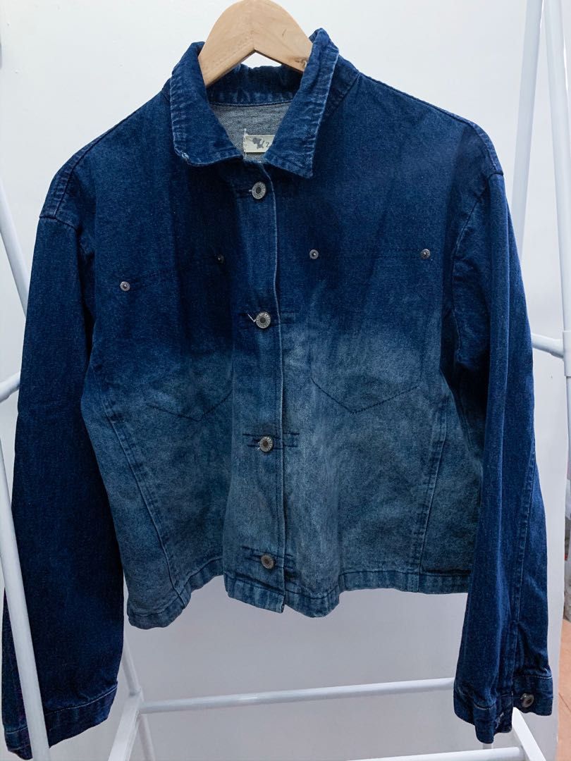 Chambray Denim Jacket, Women's Fashion, Coats, Jackets and Outerwear on ...