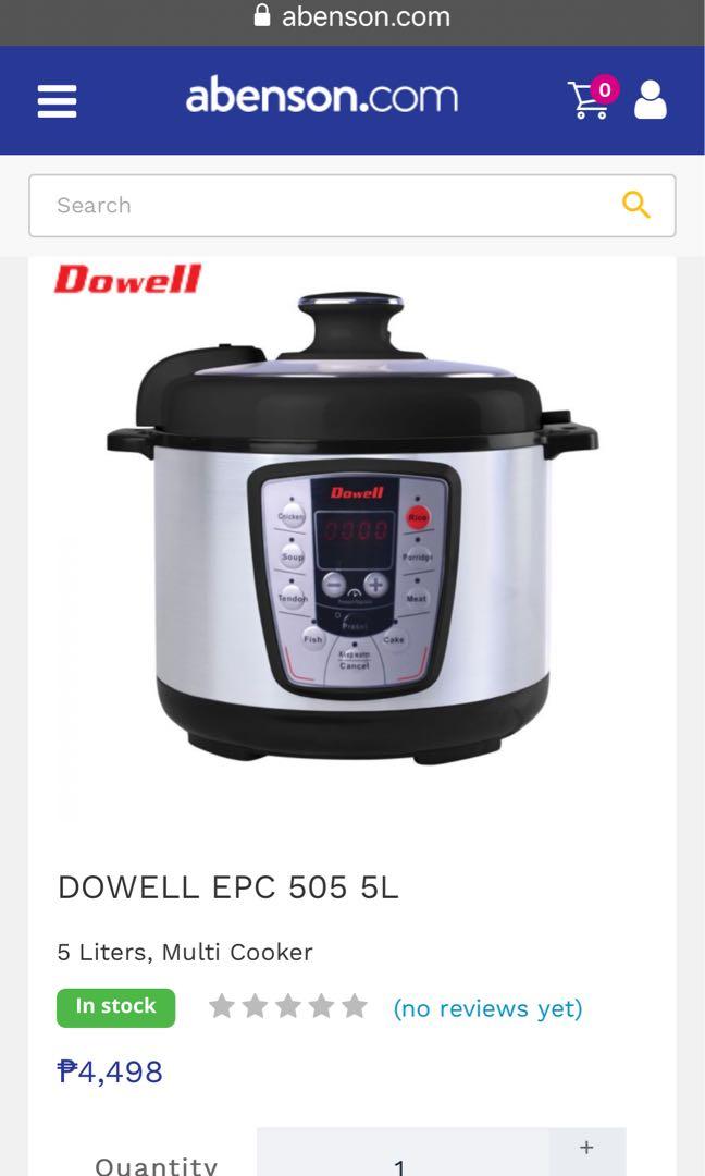 Dowell Electric Pressure Cooker EPC 505 5Liters (6in1 Multi Cooker