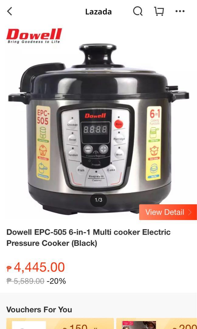 Dowell Electric Pressure Cooker EPC 505 5Liters (6in1 Multi Cooker