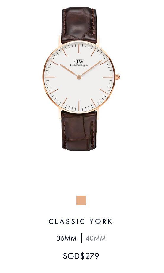 Authentic DW Women s Watch Classic York 36MM Women s Fashion