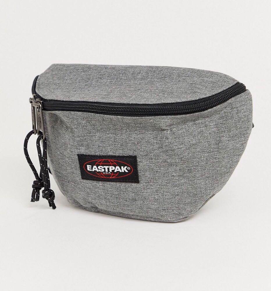 grey eastpak bum bag