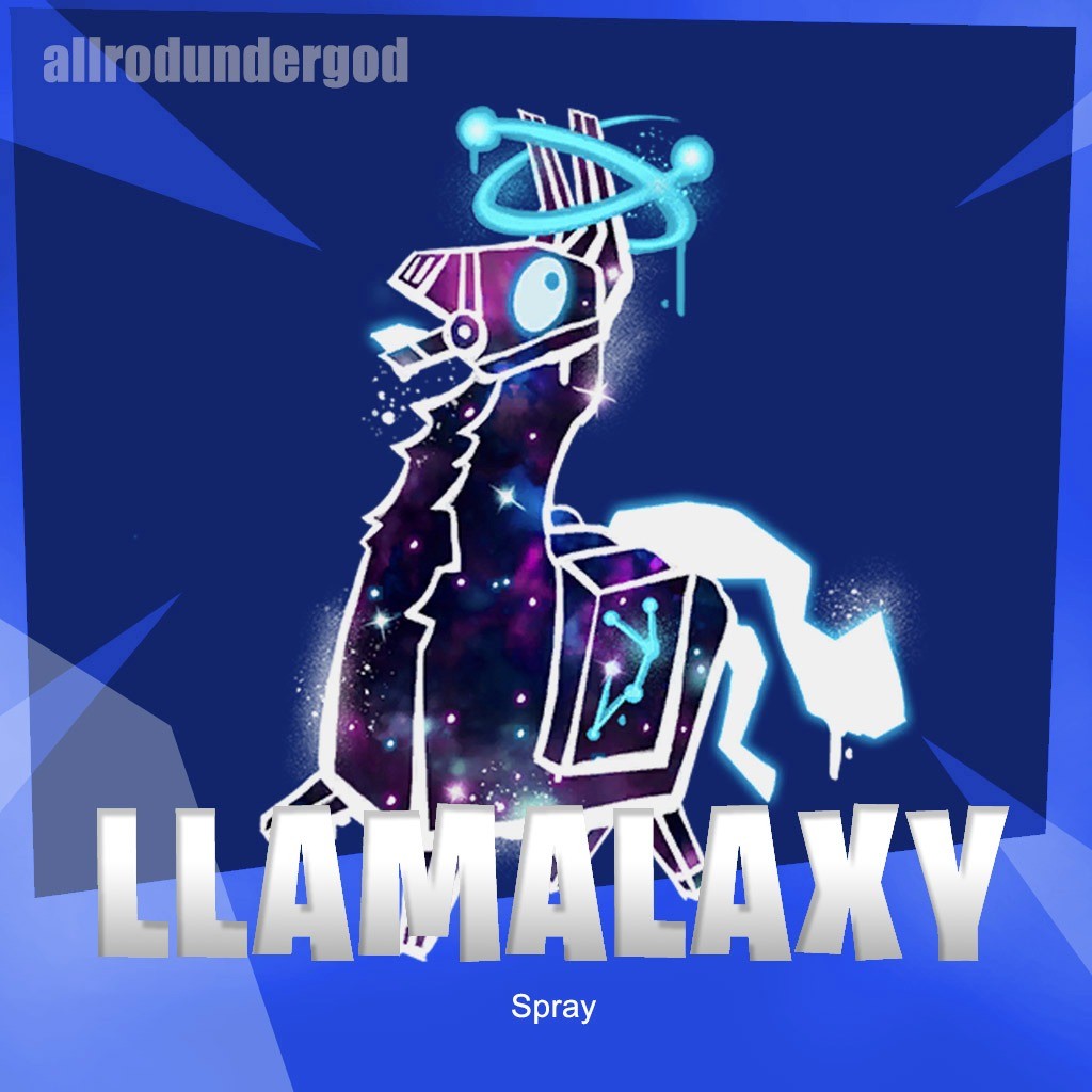 Fortnite Llamalaxy (Galaxy Llama) Spray + 1,000 vBucks ...