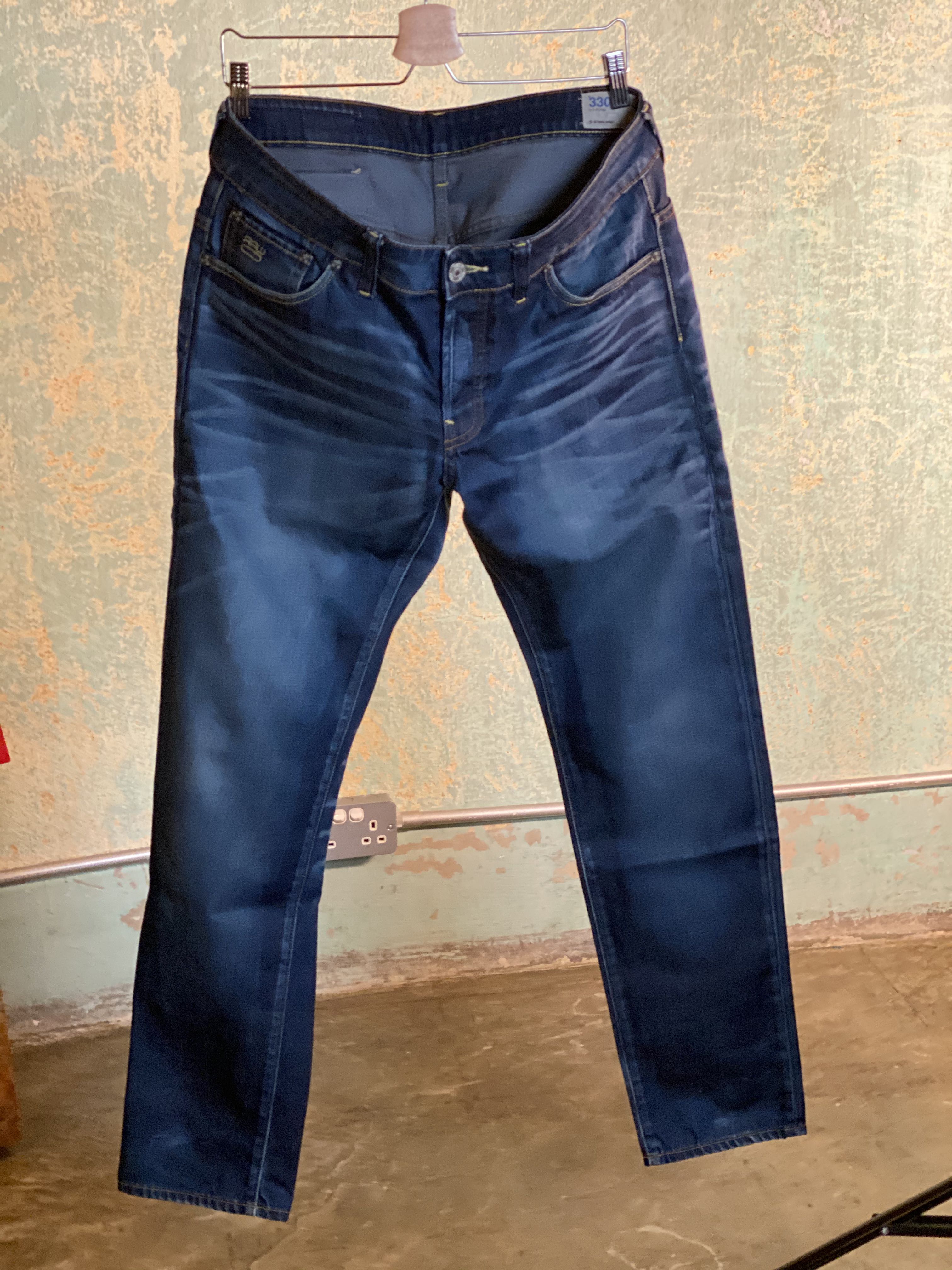 low tapered jeans