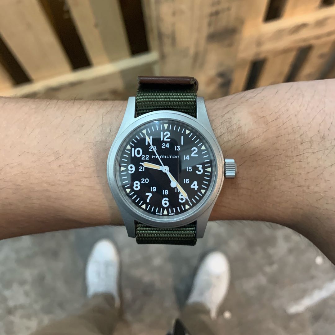 Hamilton khaki sales field small wrist