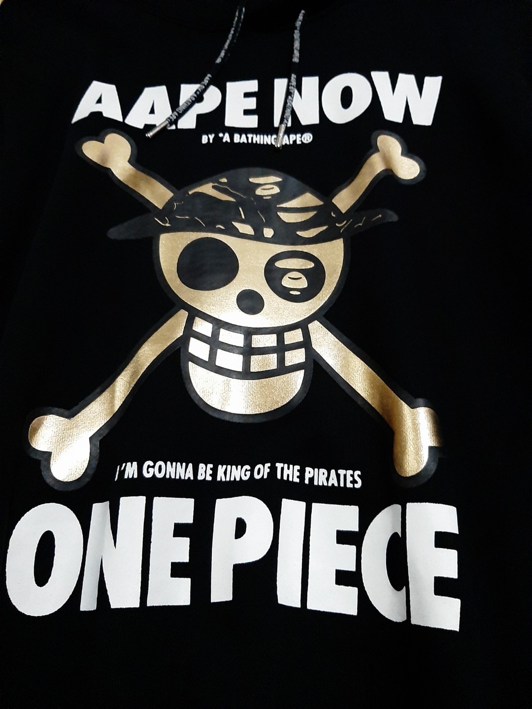 One piece x bape hoodie clearance