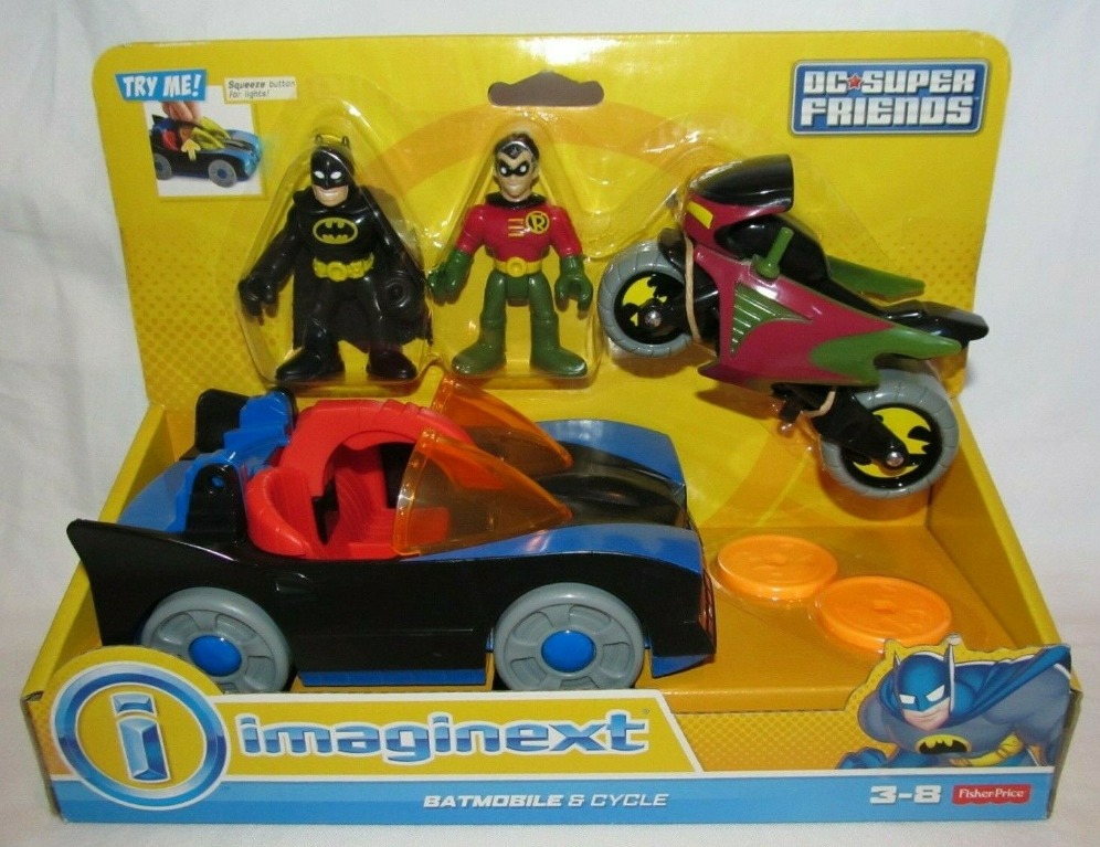 imaginext batmobile and cycle