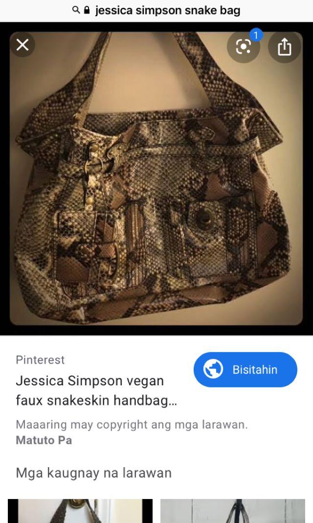 Jessica simpson snakeskin bag deals