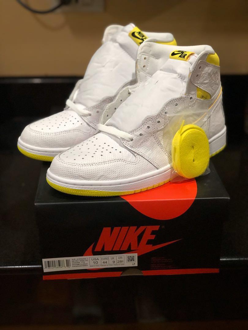 jordan 1 first class flight (Category: Sneakers) located in Bayog. Submitted by booging (Listing ID 254156569, Image 1). Description: brandnew nike park exclusive release! jordan 1 first class flight complete factory laced never fitted with receipt SIZE 10 only with free champion jordan jersey.