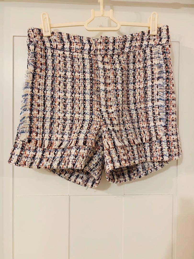 Juicy Couture Tweed Short 粗花呢小香風短褲Chanel, 女裝, 外套及戶外