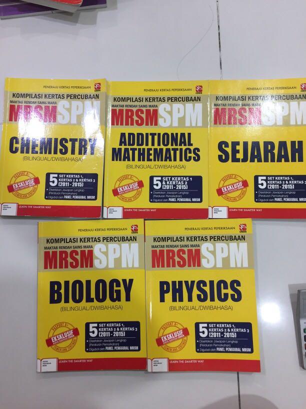 KOMPILASI KERTAS PERCUBAAN MRSM SPM CHEMISTRY, ADDITIONAL MATHEMATICS