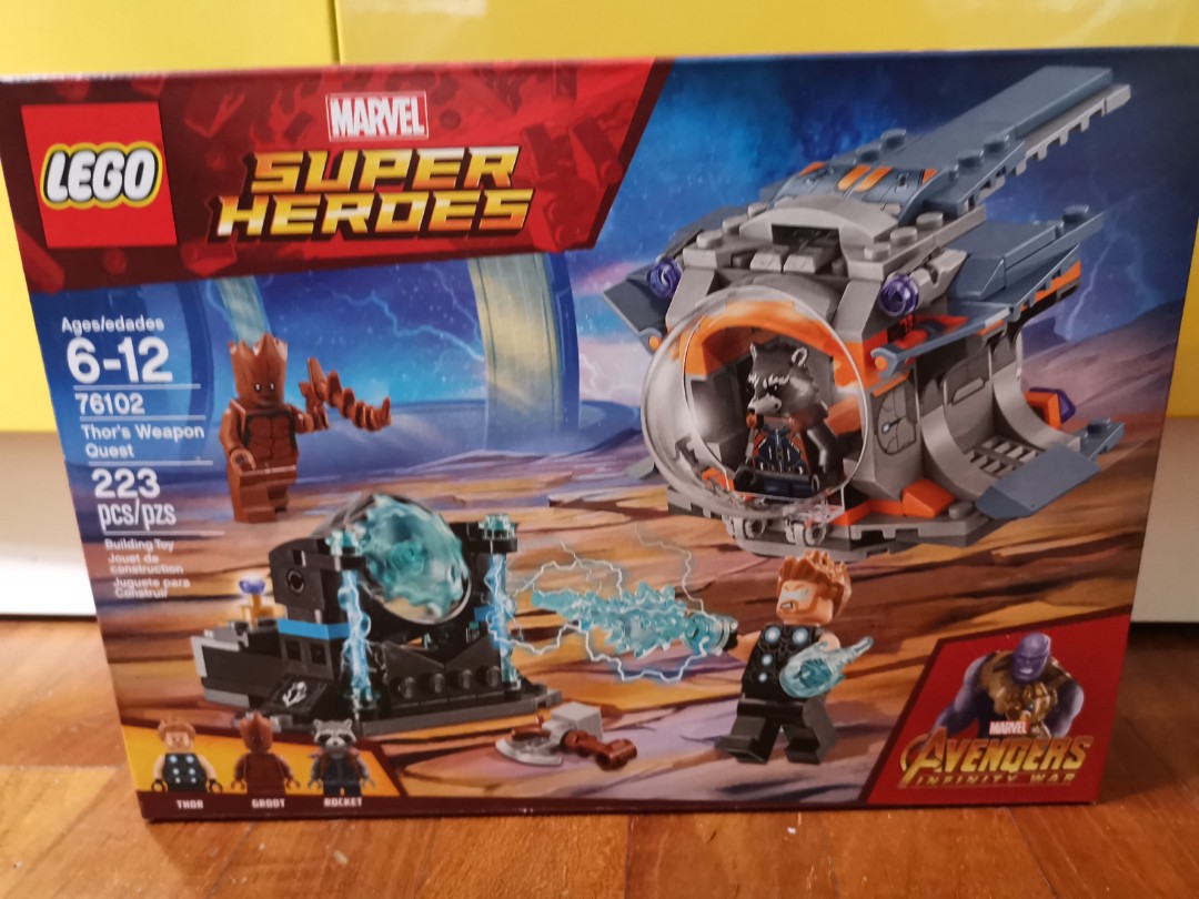 Lego 76102 marvel super heroes thor's weapon quest top