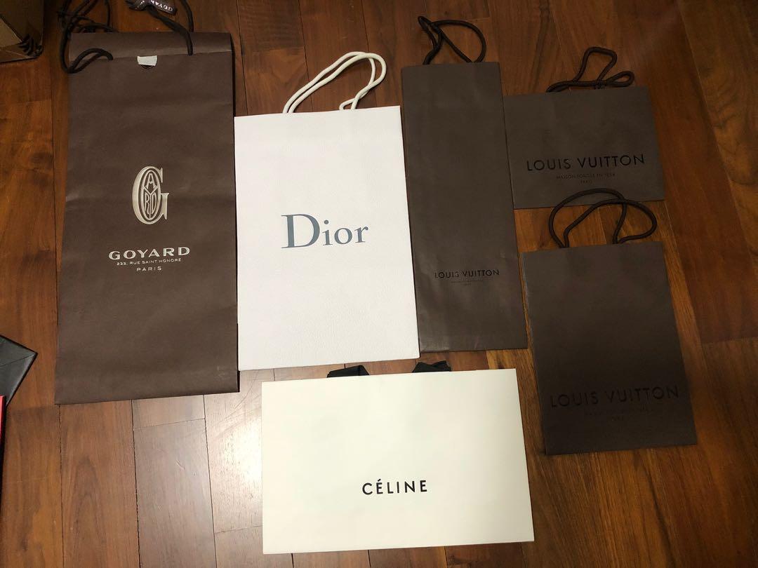 LV Dior Goyard paper bag Everything Else on Carousell