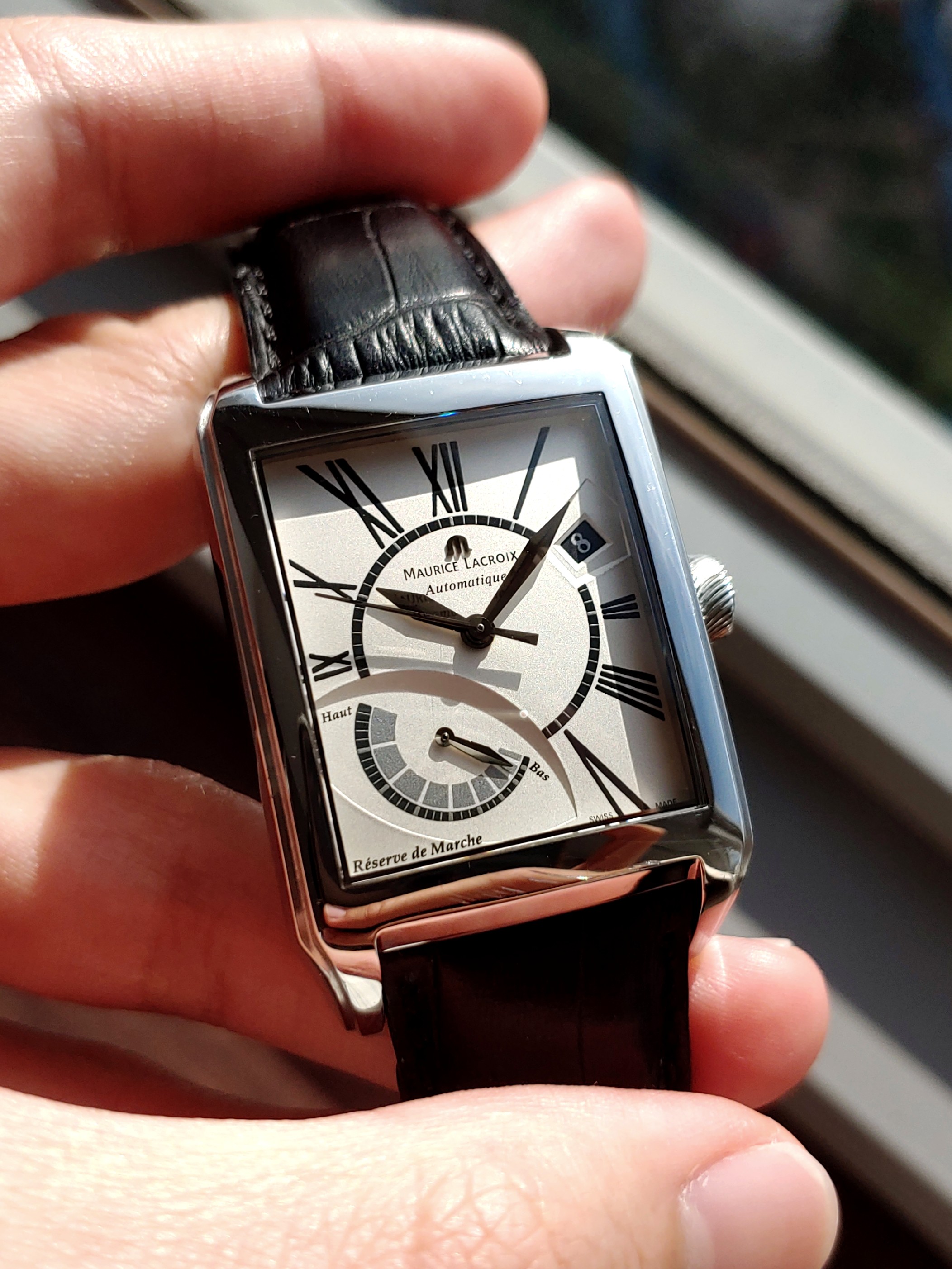 Maurice Lacroix Pontos Rectangulaire Reserve de Marche Automatic