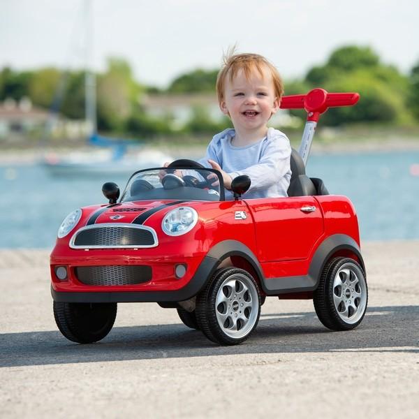 Rollplay mini top cooper push car