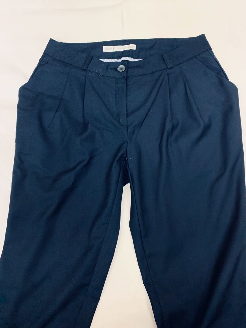 Navy Blue Pants, Women's Fashion, Bottoms, Other Bottoms on Carousell