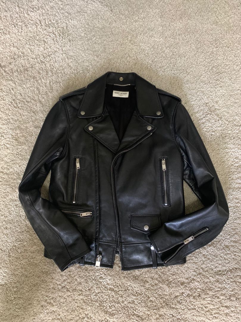 Saint Laurent Paris FW13 L01 Leather Jacket Sz 46, Men's Fashion, Coats ...