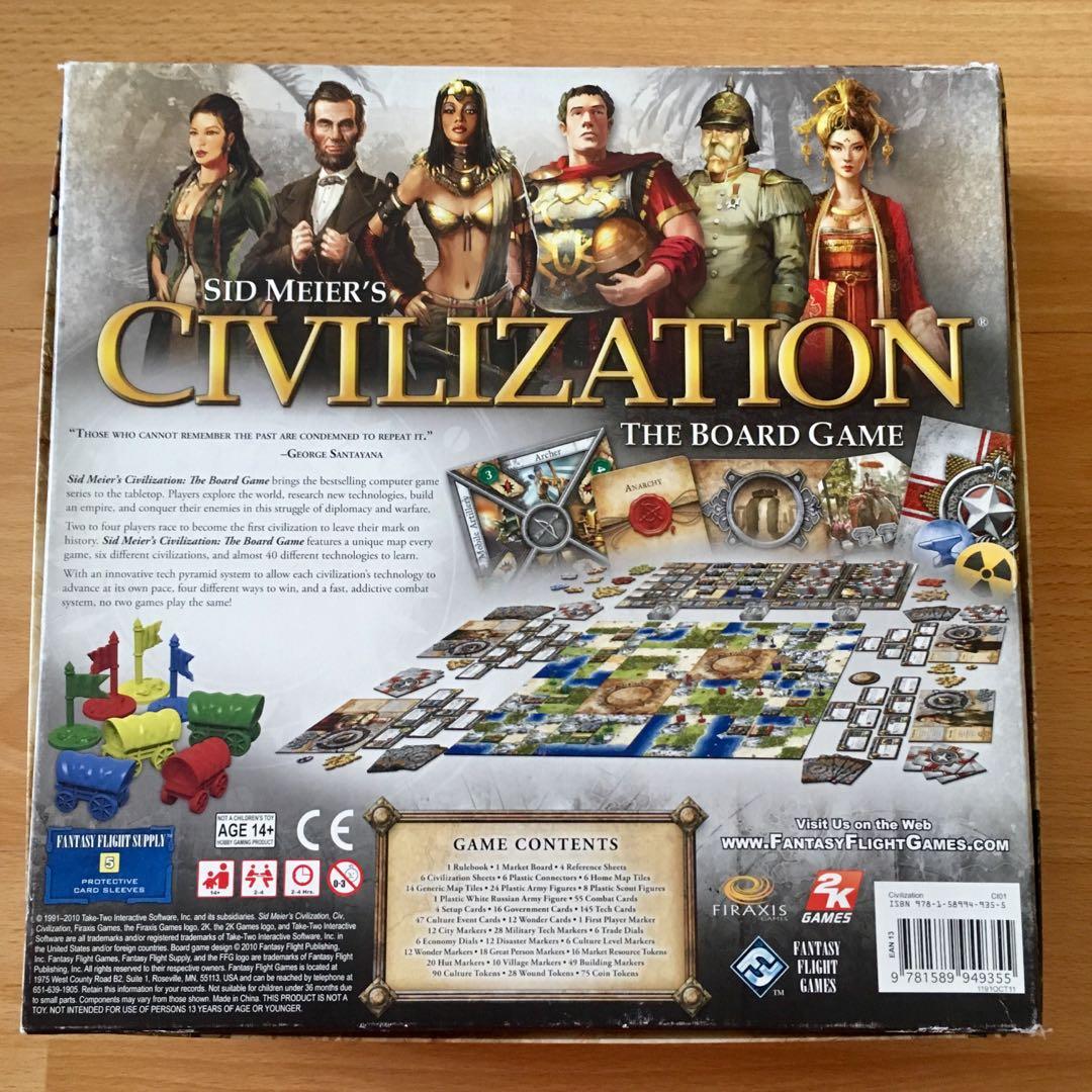 Sid Meiers Civilization Board Game Hobbies And Toys Toys And Games On Carousell 1710