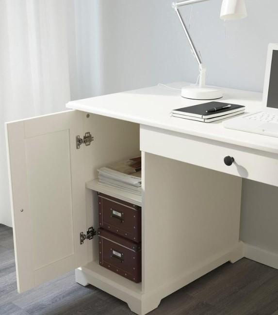 Study Table IKEA scanvandia style grey solid wood, Furniture & Home