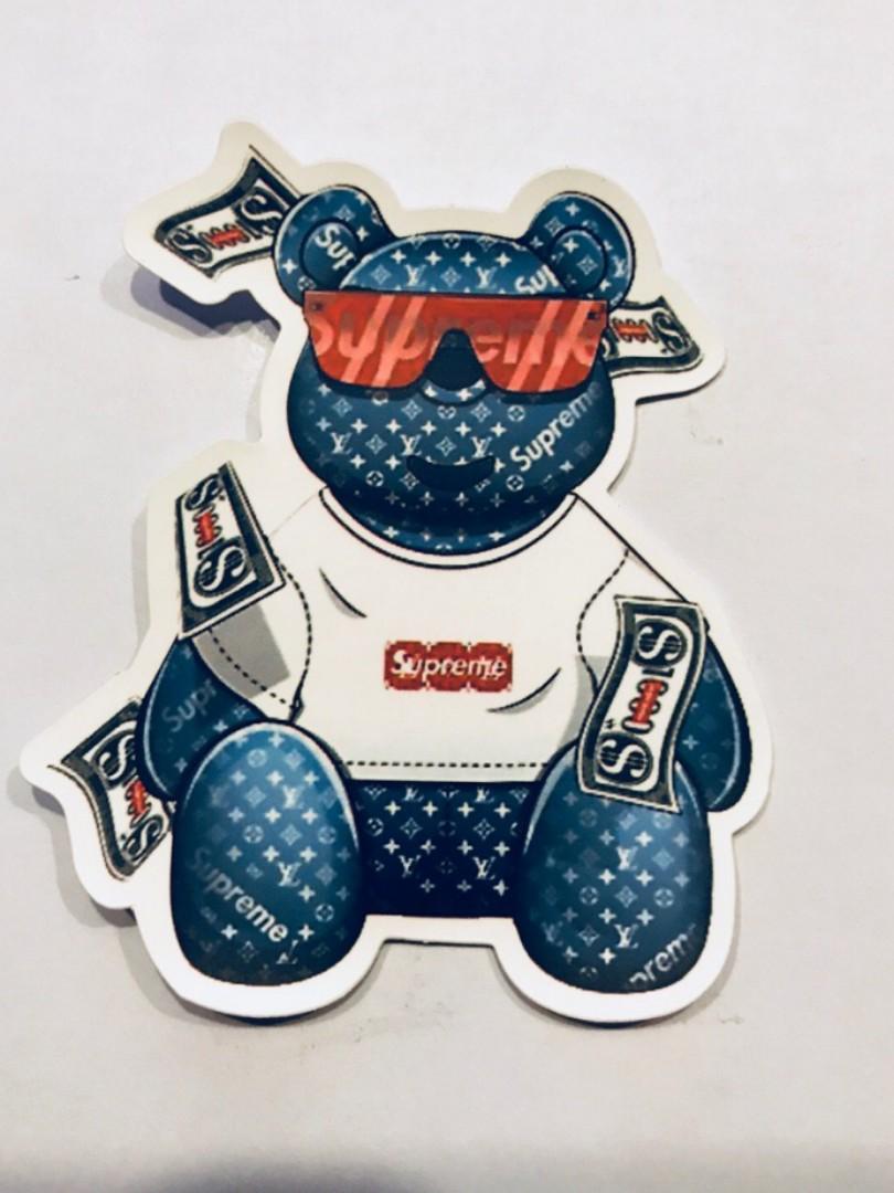 Supreme X Louis Vuitton Bear Stickers (9)