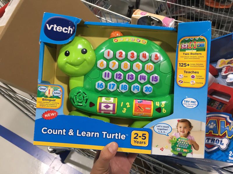 Vtech count sales and learn turtle