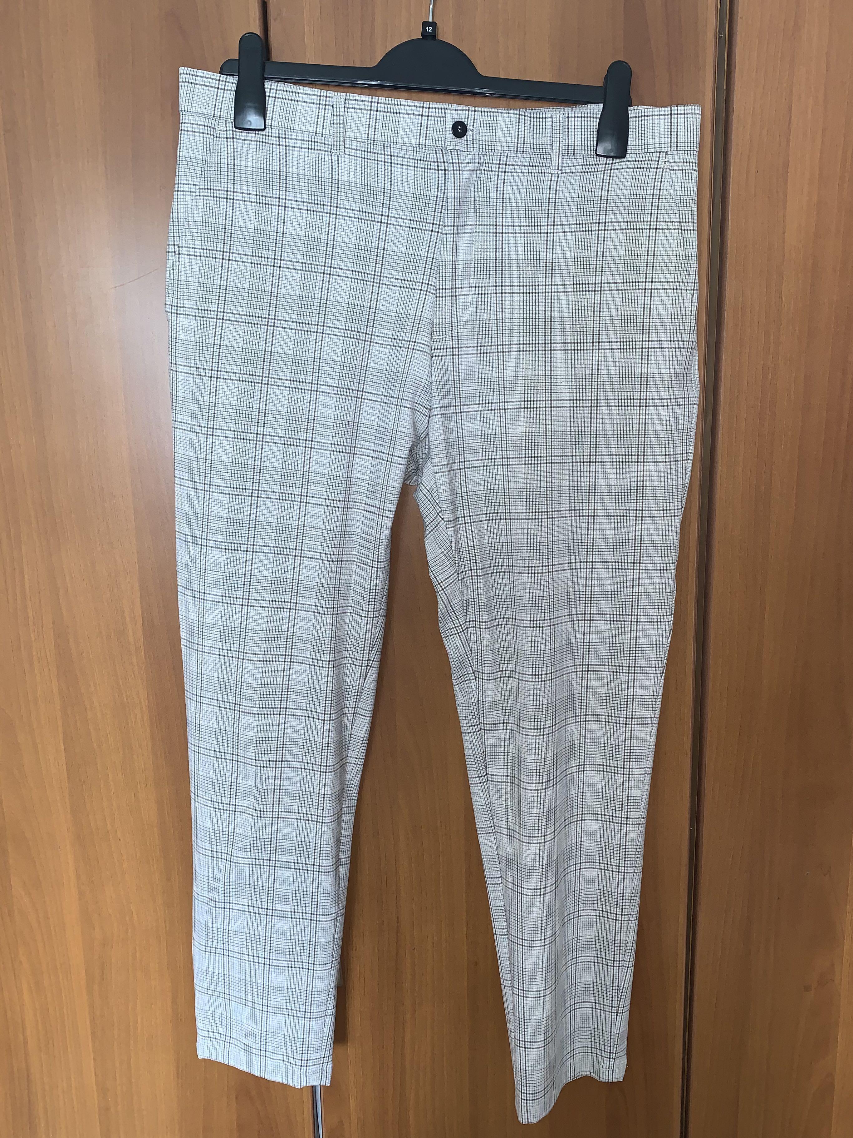 Zara Red checked Trousers from Zara Trafaluc Collection Size S | Vinted