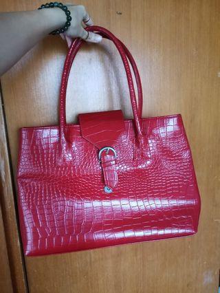 Cheap red hotsell handbags