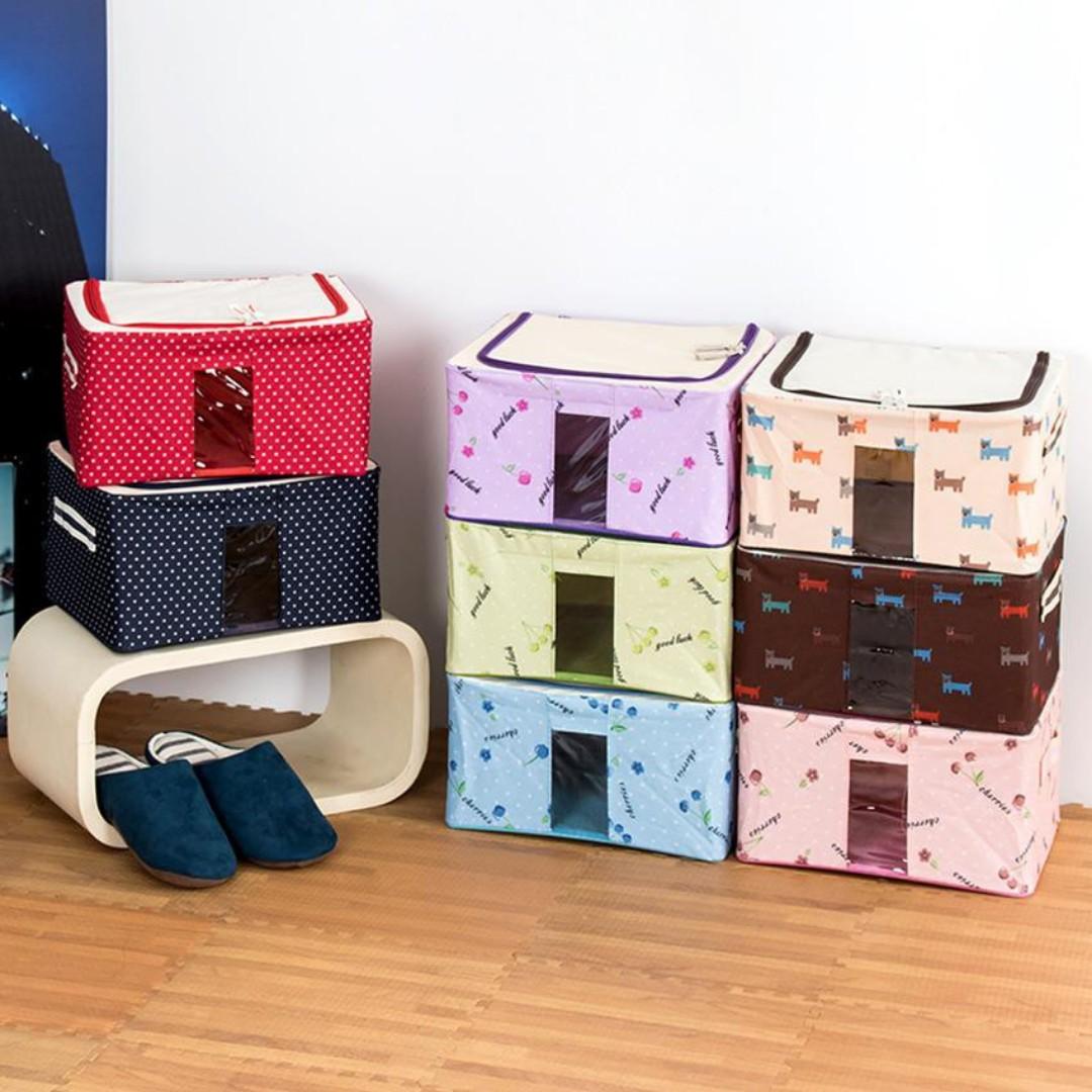 11L Large Capacity Oxford Clothes Storage Organizer Blanket Box