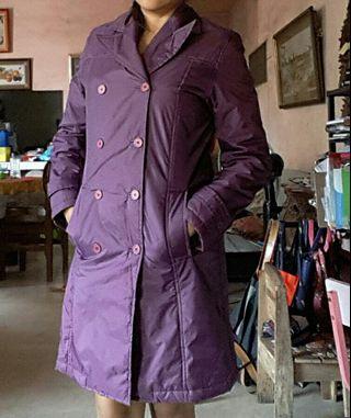 Trench coat type windbreaker blazer jacket