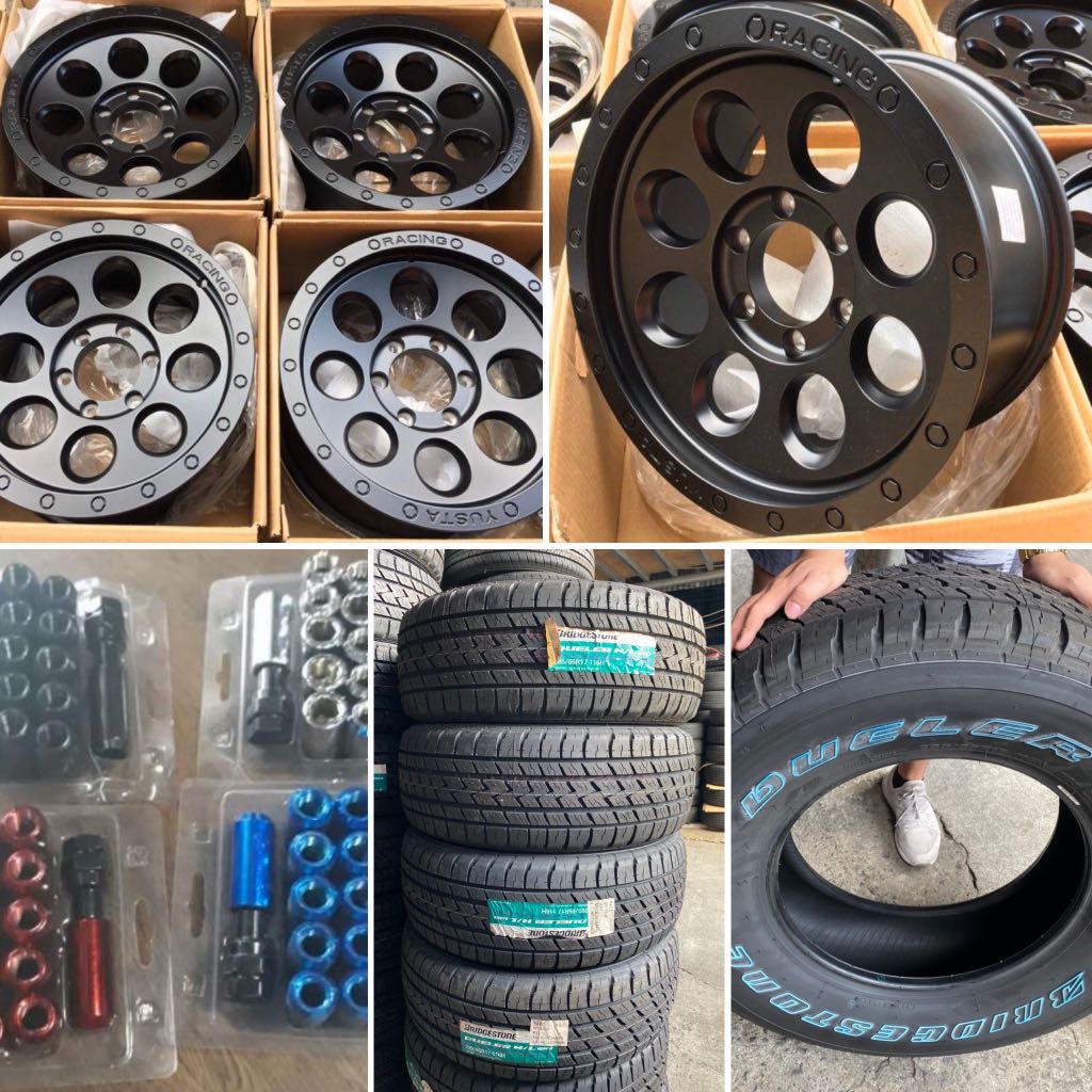 17" Yusta R48 Magwheels 6Holes pcd 139 with 28565r17 Bridgestone and