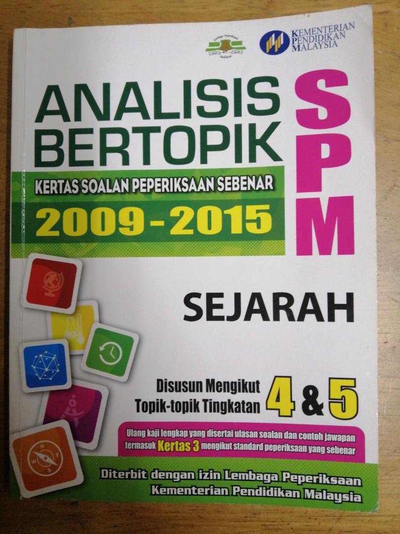 Analisis Bertopik Spm Sejarah Books Stationery Books On Carousell