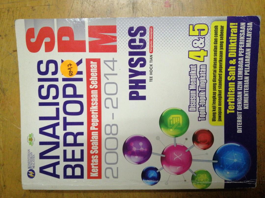 Analysis Bertopik Spm Physics Books Stationery Books On Carousell