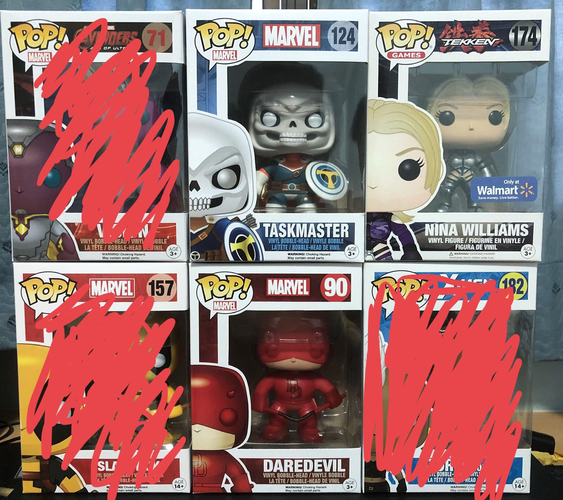 Assorted Marvel Pops Toys Games Bricks Figurines On Carousell