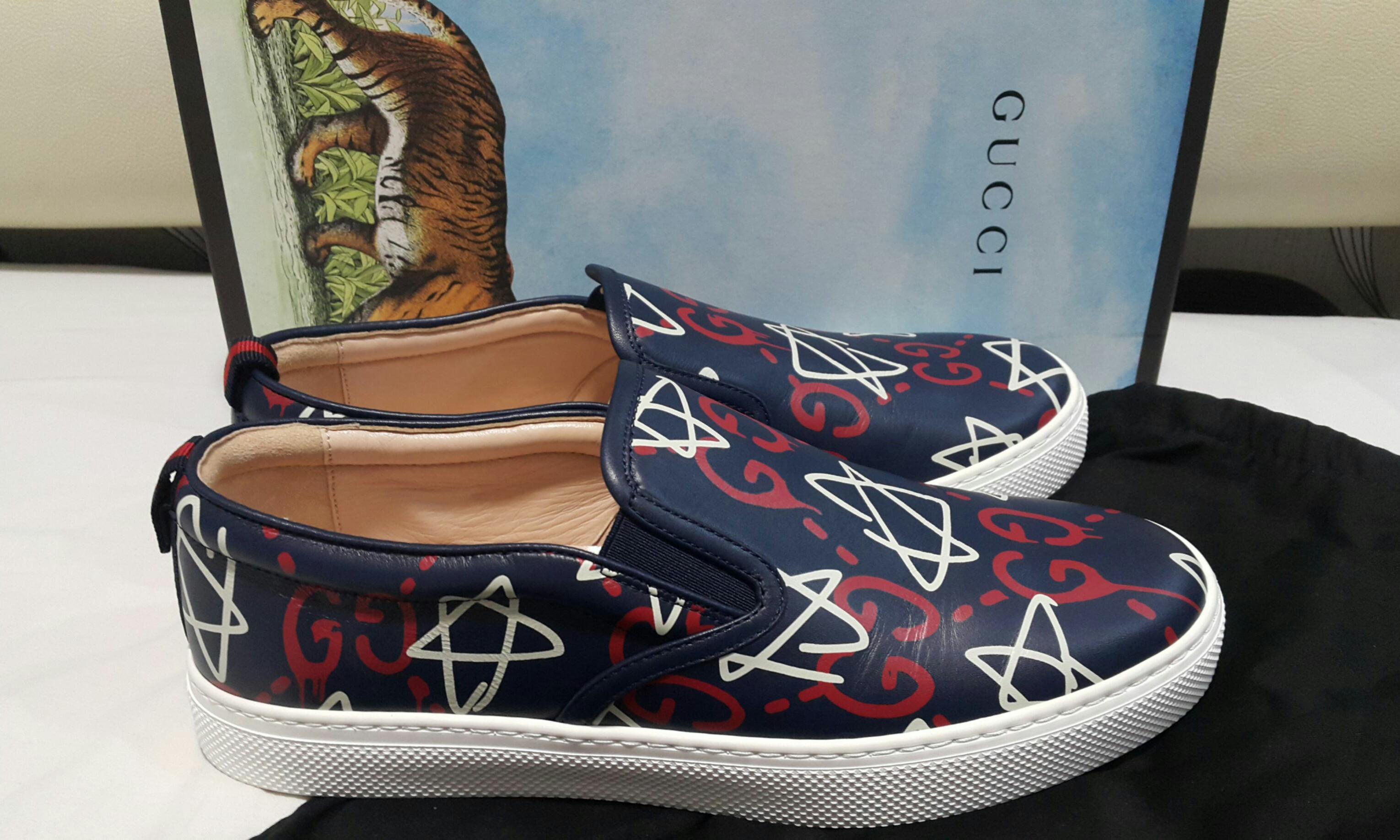 Gucci ghost slip on shop