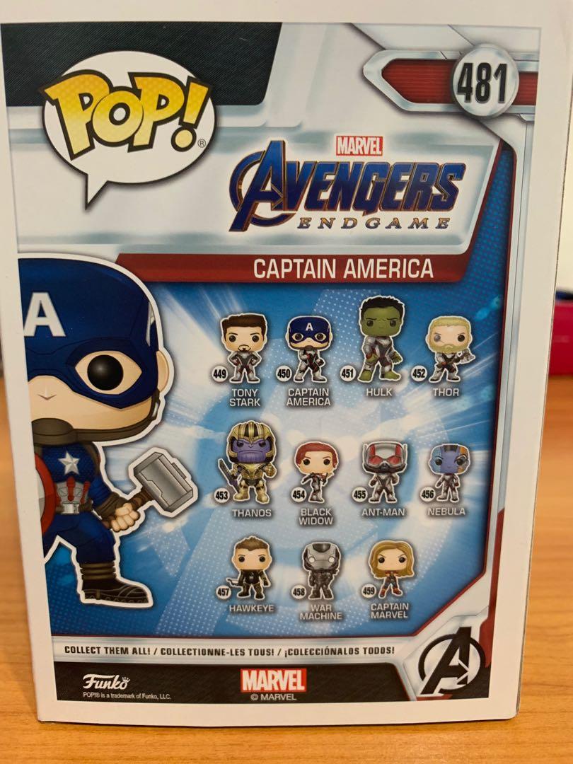 Captain america with mjolnir funko pop clearance