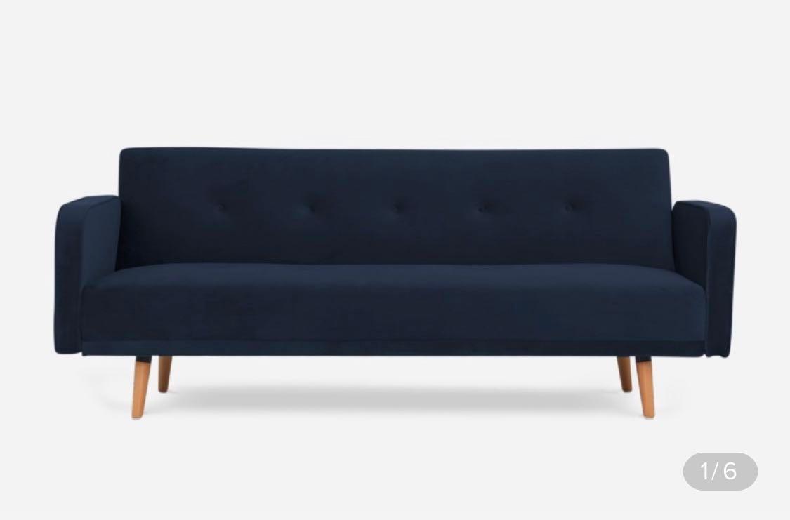 castlery nathan sofa bed furniture home living furniture sofas on carousell