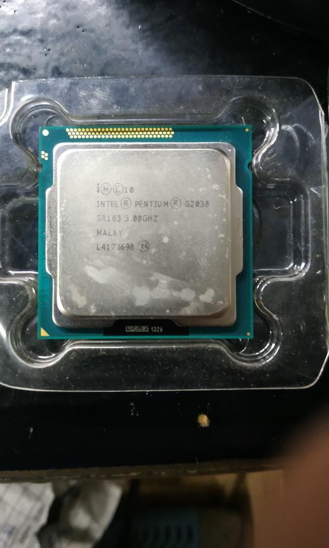 CPU intel G2030 socket 1155 3rd gen processor (Category: Computer Parts) located in Manila. Submitted by tarpman (Listing ID 268149148, Image 1). Description: CPU processor intel G2030 socket 1155 3rd gen repriced from 650 to 550 pickup only at my printingshop along pedro gil.