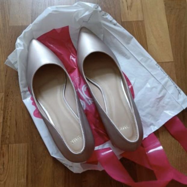 rose pink block heels