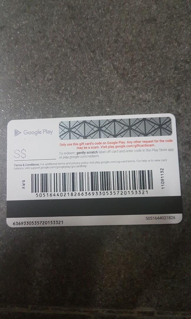 Google Play Card Tickets Vouchers Vouchers On Carousell