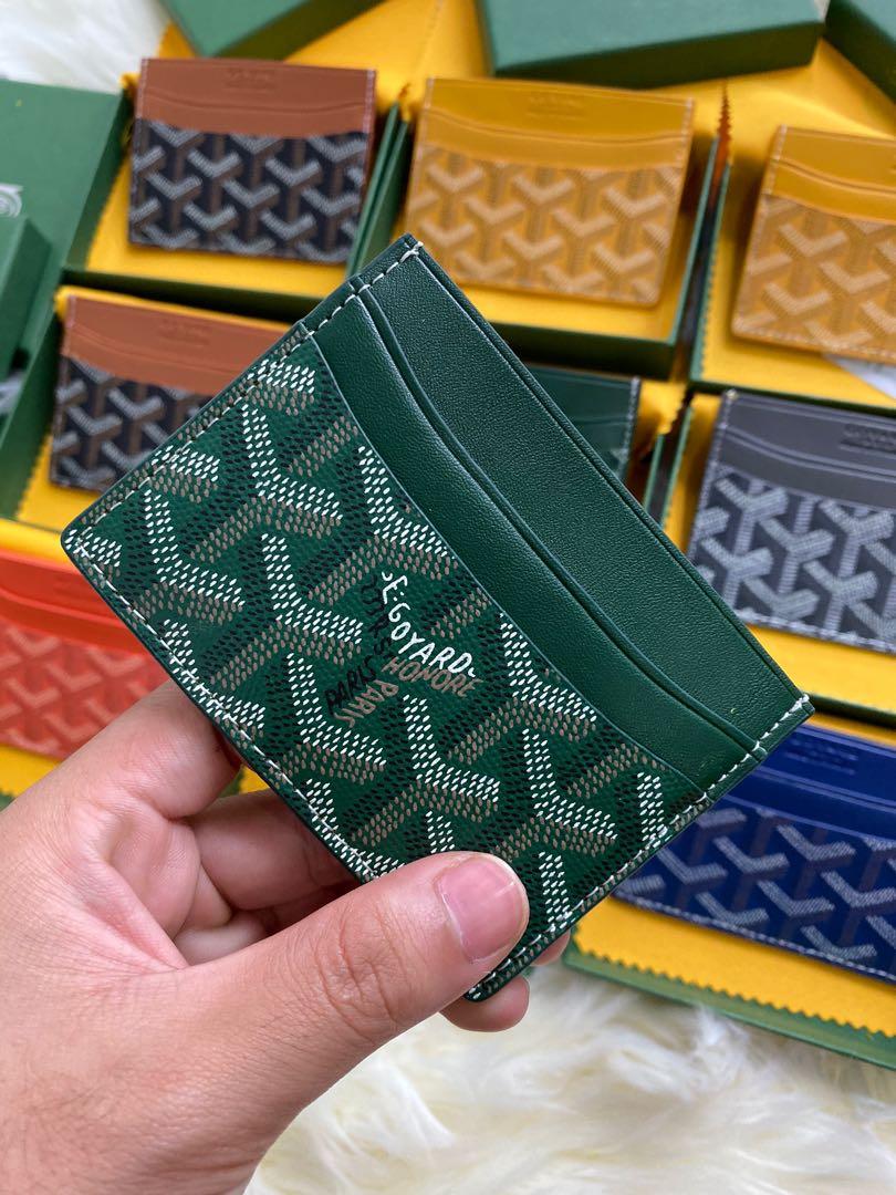 Green Goyard Card Holder