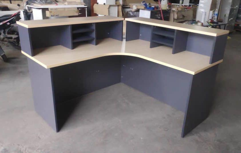 L shape deals counter table