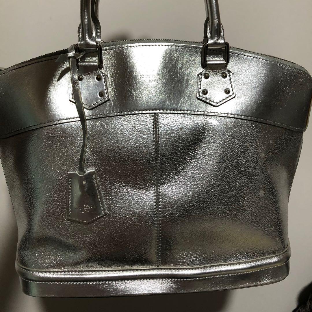 Chanel 2.55 Handbag 391796  Silver Suhali Leather Lockit PM Bag