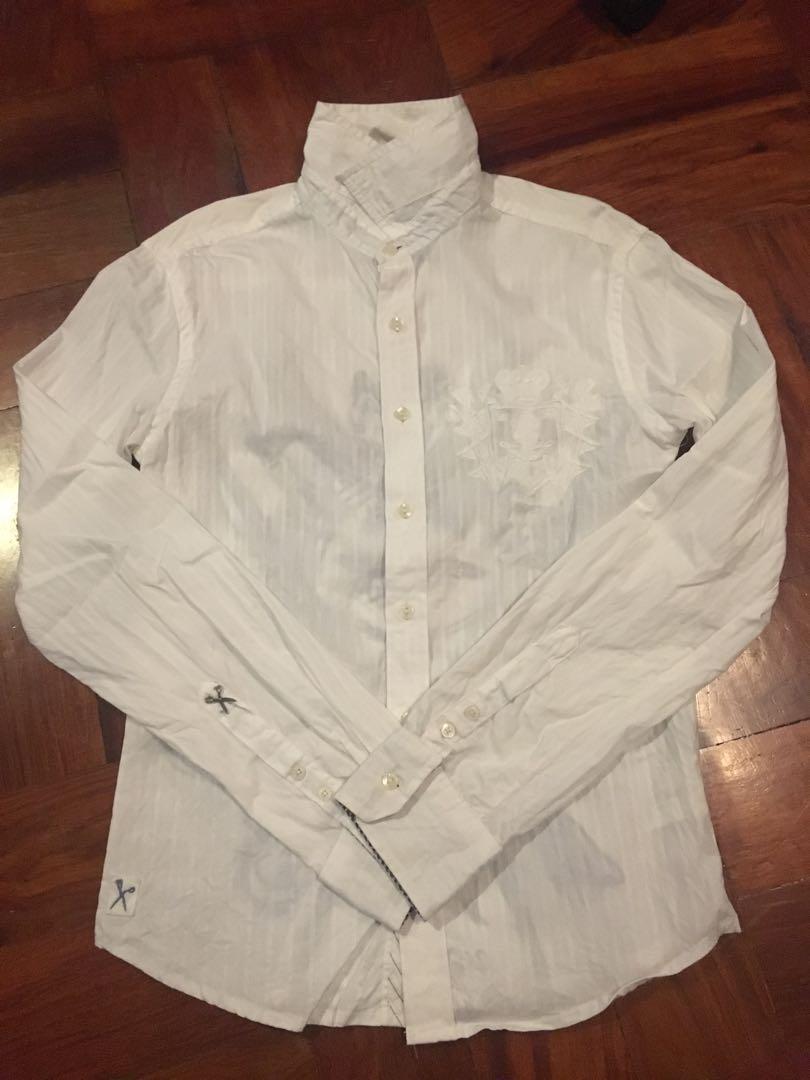 Marc ecko ragged white polo for him (Category: Formal Shirts) located in Manila. Submitted by treasure_dept (Listing ID 268148271, Image 1). Description: .