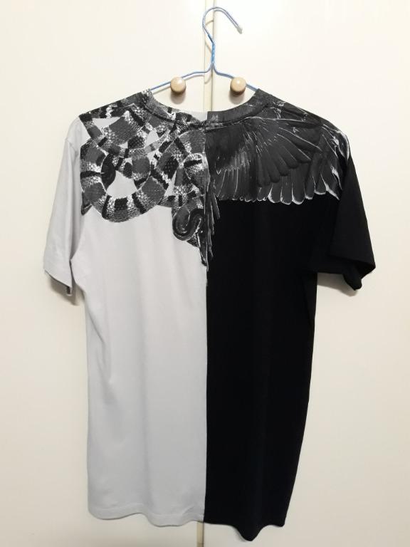 Marcelo Burlon snake wing split tee shirt, Men's Fashion, Tops & Sets, Tshirts & Polo Shirts